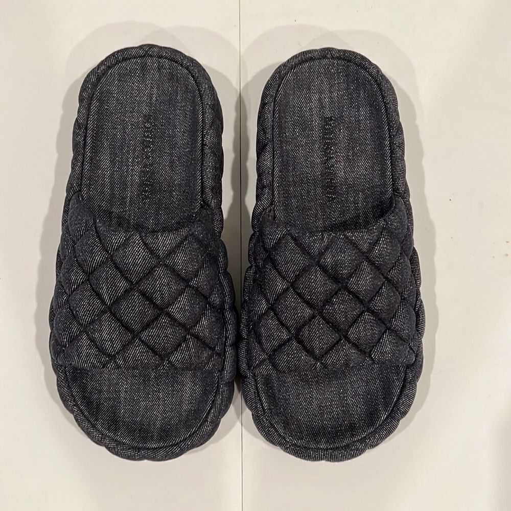 Bottega denim women's slippers